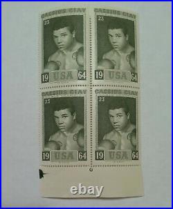 1964 Slania Stamps World Champion Boxing Cassius Clay/Muhammad Ali 4 Stamps Lot