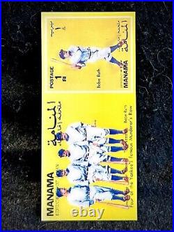 1972 Manama Stamps #1RI Lou Gehrig Babe Ruth
