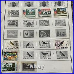 1976-1987 Samoa Stamps Lot On Album Pages Mint, Used, Fruit, Fish, Sports & More