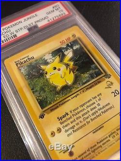 1999 Pikachu Gold W Stamp Promo PSA 10 GEM MINT Pokemon WOTC Jungle 60/64