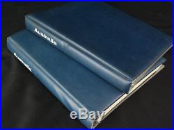 (2) Collecta Australia Stamp Albums 1913-1980 Mint & Used Collection Lot