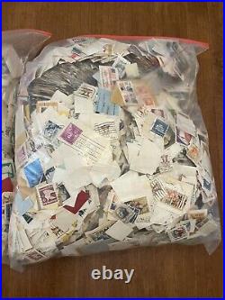 20,000-50,000 Vintage Used Stamp lot 1930's to 1970's Must See Unsearched