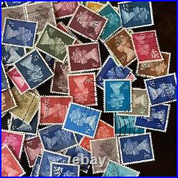 200+ Great Britain Machin Investor's Lot Used Stamps