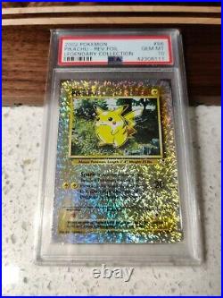 2002 Pokemon Legendary Collection Pikachu Reverse Holo Rare #86 PSA 10 GEM MINT