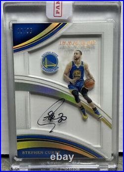 2016-17 Panini Immaculate Shadowbox Stephen Curry ACETATE Auto Autograph /35
