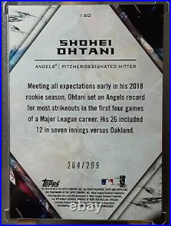 2018 Topps FIRE Shohei Ohtani RC ORANGE Parallel /299 MINT Angels Star LOOK
