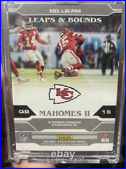 2020-21 Panini Plates And Patches Leaps And Bounds Auto /50 Patrick Mahomes KC
