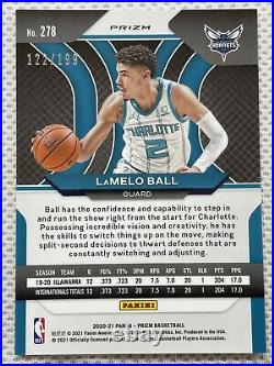 2020-21 Panini Prizm #278 LaMelo Ball Blue Prizm Rookie Card RC /199