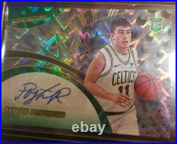 2020-21 Payton Pritchard ROOKIE CARD With O-C Sticker AUTO SP /100 Fractal #RA-PP