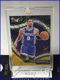 2020-21 Select Tyrese Haliburton RC Courtside BWG SHIMMER Prizm 1/1 One Of One