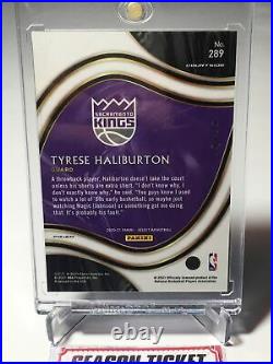 2020-21 Select Tyrese Haliburton RC Courtside Black White Gold SHIMMER Prizm 1/1