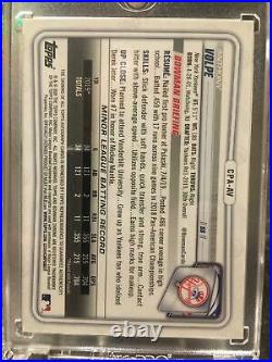 2020 Bowman Chrome 1st Draft Anthony Volpe Green Shimmer REFRACTOR Auto 31/99