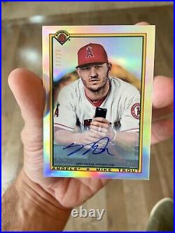 2020 Topps Bowman Mike Trout Auto (rare Only 30 Exist)