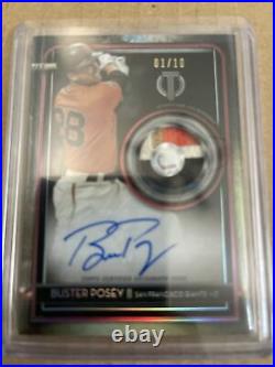 2020 Topps Tribute BUSTER POSEY AUTOGRAPH AUTO PATCH SP SSP 1/10 4 CLR GIANTS