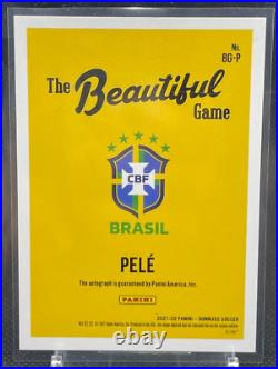2021-22 Donruss Soccer Road To Qatar Pele Auto Beautiful Game Red #'d 24/49