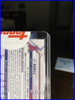 2021 Bowman Chrome JO ADELL Rookie Auto Yellow Refractor /75 #CRA-JA Angels RC