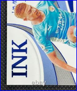 2021 Kevin De Bruyne Auto Sapphire #'d 5/25 Panini Immaculate Collection Soccer