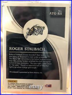 2021 Panini Immaculate Collection Roger Staubach Navy Dallas Cowboys 1/1 Auto