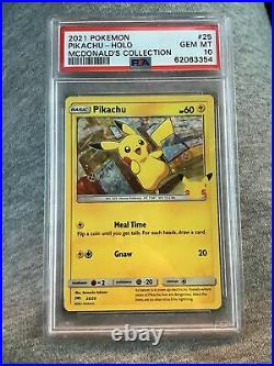 2021 Pokemon McDonald's Collection #25 Pikachu Holo PSA 10 GEM MINT Card