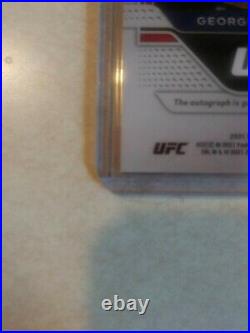 2021 Prizm UFC Georges St-Pierre SENSATIONAL SIGS BLUE PRIZM AUTO LOW S/N 20/35