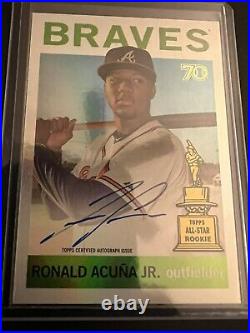 2021 Topps All Star Rookie Cup RONALD ACUNA Autograph AUTO ACA-RA
