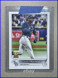 2022 Topps Wander Franco #215 ERROR Double Stamped Topps Logo 1 Of 1 RARE