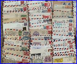 300+bulk Lot Of Us Airmail First Flight Amf Cam Covers 1930-70's Used Nice Lot