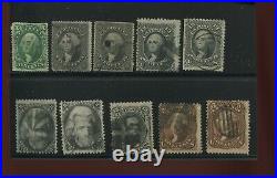 32//77 Lot of 10 Better Used Stamps SCV $1500+ (Bx 1951)