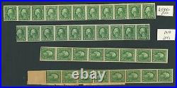 408V, 408H, 409V & 409H Imperf Flat Plate Coil Stamps Specialist Lot MINT & USED