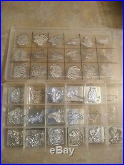 55 Leather Working 3D Stamps Lot