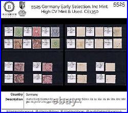 5525 Germany Early Selection. Inc Mint. High CV Mint & Used. C£1350