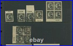 611 Harding Imperf Mint & Used Plate Block & Plate # Stamp Specialist Lot