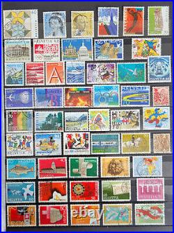 A Lot of Switzerland Post Stamps 440 used pieces 1800s to 2000s CV $448