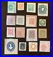 AMAZING-LOT-OF-16-DIFFERENT-WORLDWIDE-CUT-SQUARES-MANY-FROM-1800-s-01-wpae