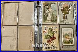 ANTIQUE VINTAGE postcard Lot 177 USA 1900-1960 65+ With Stamps FRANKLIN