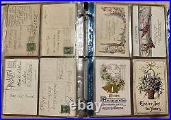 ANTIQUE VINTAGE postcard Lot 177 USA 1900-1960 65+ With Stamps FRANKLIN