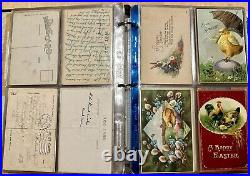 ANTIQUE VINTAGE postcard Lot 177 USA 1900-1960 65+ With Stamps FRANKLIN