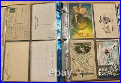 ANTIQUE VINTAGE postcard Lot 177 USA 1900-1960 65+ With Stamps FRANKLIN