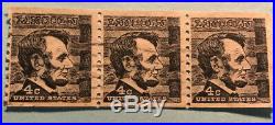 Abraham Lincoln 4 cent black stamp Used Lot 3