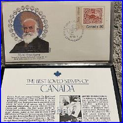 Amazing Lot Of Canada Covers In Mini Album, Best Loved Stamps, Fleetwood & More