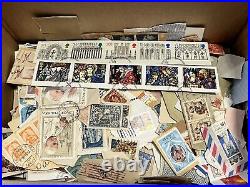Amazing Worldwide Stamp Lot Box On/off Paper, Approval Sheets And More