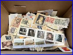 Amazing Worldwide Stamp Lot Box On/off Paper, Approval Sheets And More