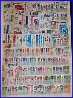 Asia. China. Postage stamps. BIG LOT 5500 pieces. Vintage