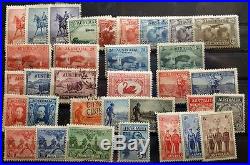 Australia Super Lot Of 33 Mint And Used Stamps Including 5/- Sydney Harbour