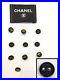 Auth-Lot-10-pcs-Stamped-CHANEL-buttons-1-label-from-jacket-Black-gold-brooch-01-bhkg