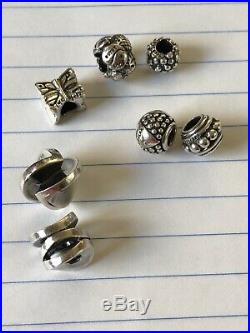 Authentic Trollbeads Sterling Silver Lot Of 7 All Stamped