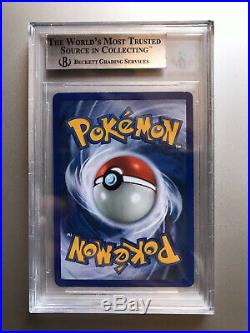BGS 9 MINT Pokemon Charizard 1st Edition Base Holo Shadowless Thick Stamp PSA