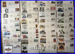 BIG BOX LOT 460+ MANY COLOR FDCs MOST DIFF & UNADDRESSED INC PREMIUM 1950s-1990s