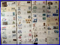 BIG BOX LOT 460+ MANY COLOR FDCs MOST DIFF & UNADDRESSED INC PREMIUM 1950s-1990s