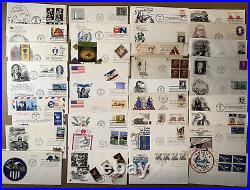 BIG BOX LOT 460+ MANY COLOR FDCs MOST DIFF & UNADDRESSED INC PREMIUM 1950s-1990s